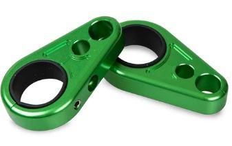 CABLE / HOSE CLAMP GREEN SET/2