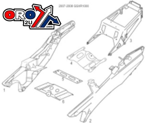 SUB FRAME SUZUKI KIT GSX-R 41231-41G10 41221-01H00-YAP