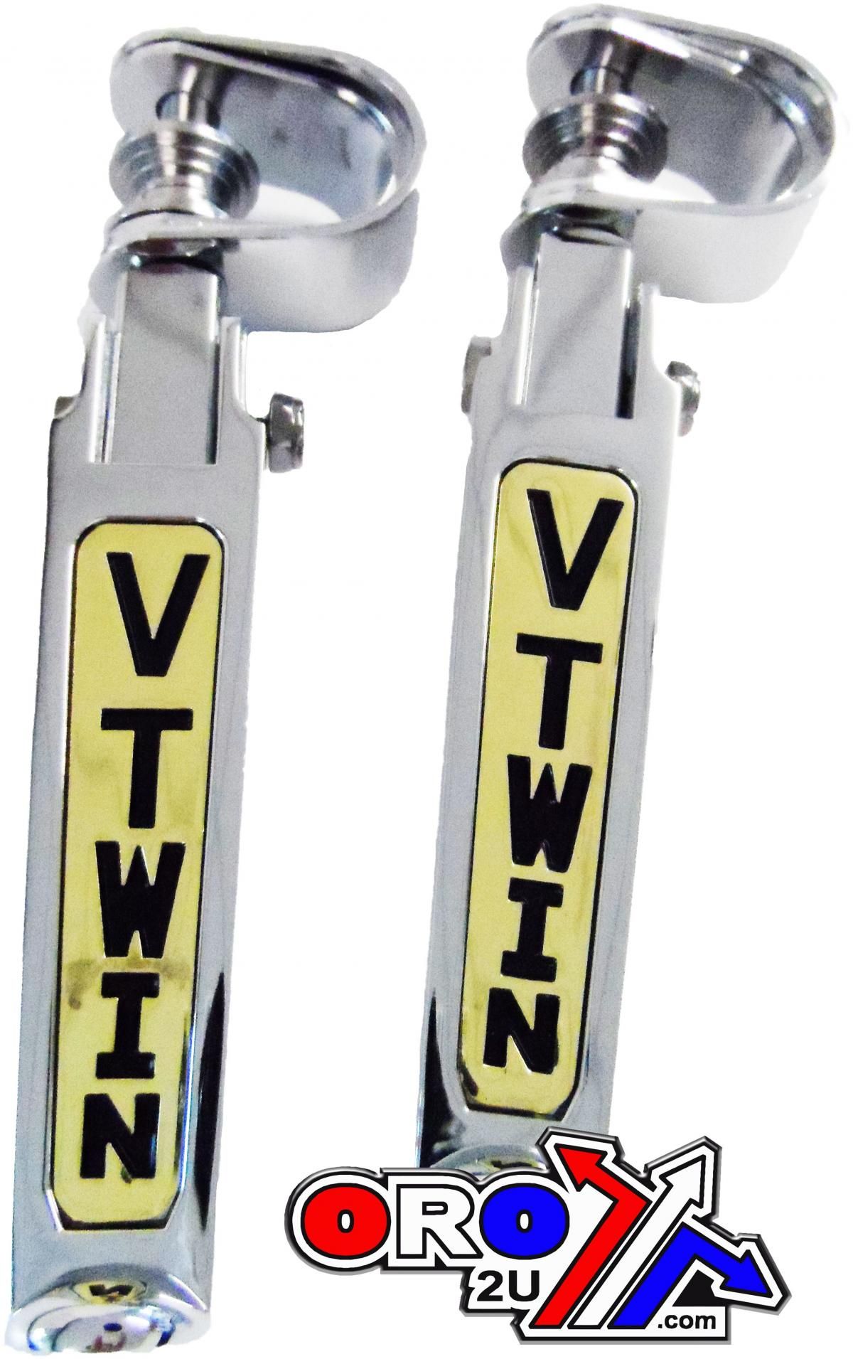 FOOT PEG SET CHROME V-TWIN