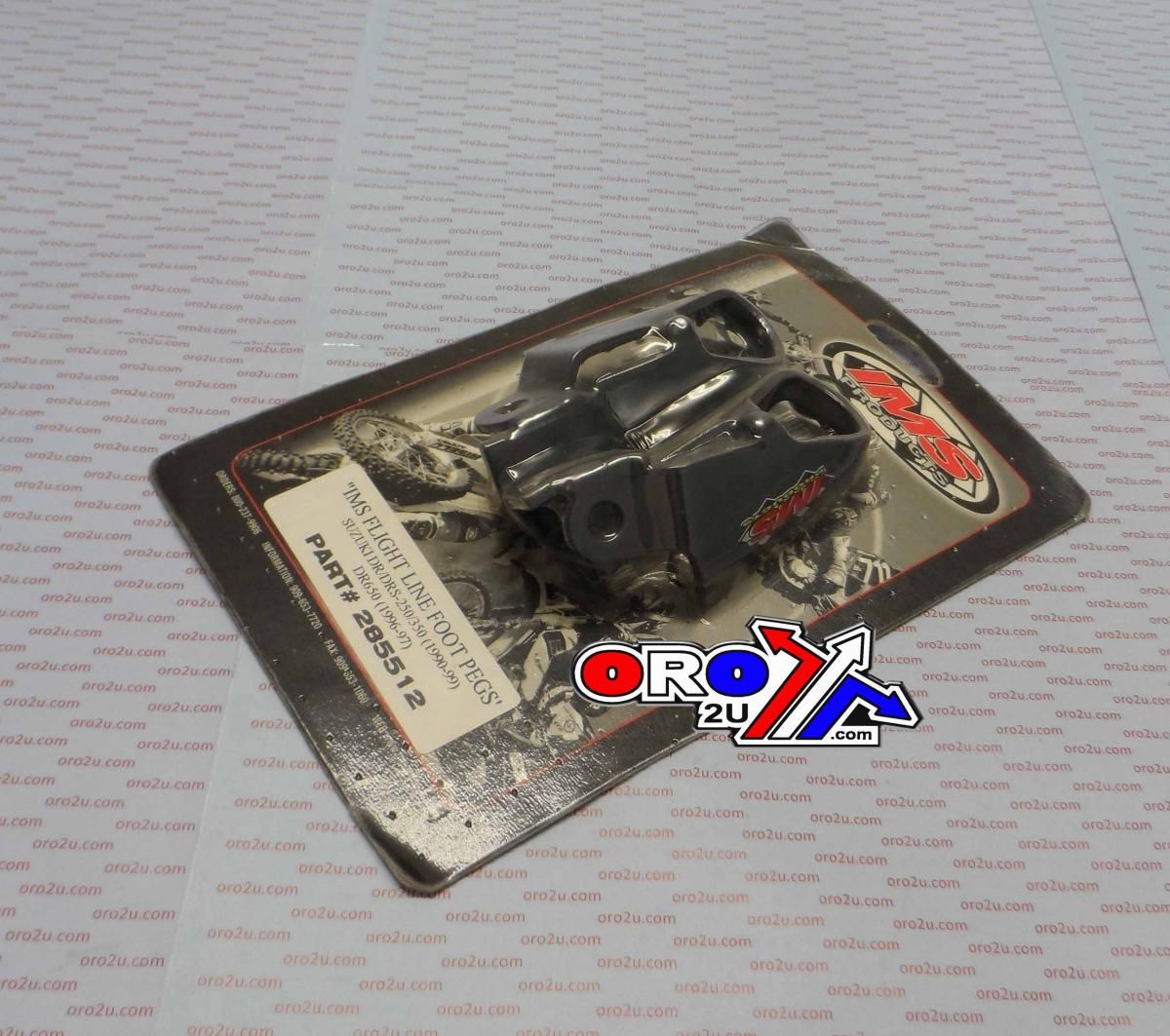 FOOT PEG SET STEEL BLK DR/KDX, IMS 285512