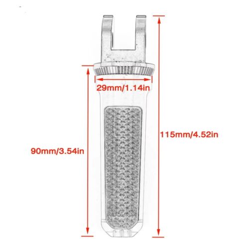 FRONT FOOT PEGS FOOTRESTS KTM DUKE 125 200 390 APRILIA SHIVER 750 900