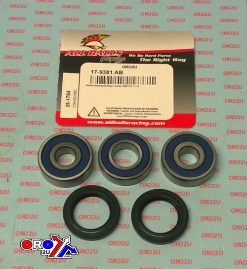 WHEEL BEARING KIT REAR 11-15 HONDA CBR125, ALLBALLS 25-1784 ROAD