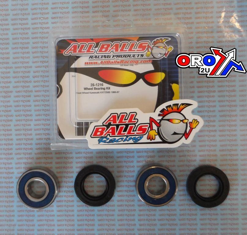 WHEEL BEARING KIT FRONT & REAR 85-22 ETON/KAW, ALLBALLS 25-1216 ROAD - Image 4