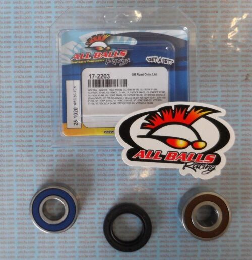 WHEEL BEARING KIT FRONT & REAR 88-20 BMW/HON, ALLBALLS 25-1020 ROAD