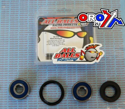 WHEEL BEARING KIT FRONT 82-15 HON CB/CX/GL/VF/VT/XL, ALLBALLS 25-1312 ROAD