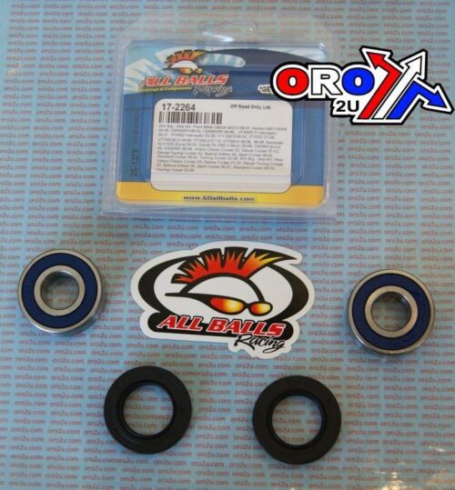 WHEEL BEARING KIT FRONT & REAR 98-22 BMW/HON/KAW/TRI/VICTORY, ALLBALLS 25-1379 ROAD