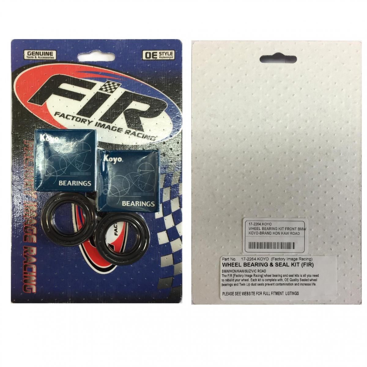 WHEEL BEARING KIT FRONT BMW, KOYO-BRAND HON KAW ROAD - Image 2