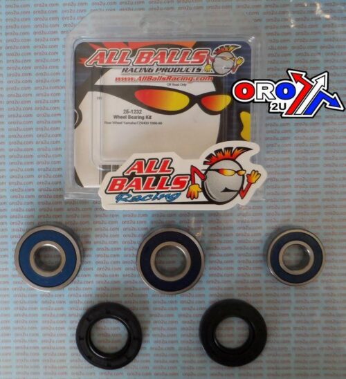 WHEEL BEARING KIT REAR 86-90 HON/YAM/HYOSUNG, ALLBALLS 25-1232 ROAD