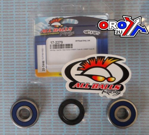 WHEEL BEARING KIT REAR 82-83 HON CX500T/CX650T TURBO, ALLBALLS 25-1446 ROAD