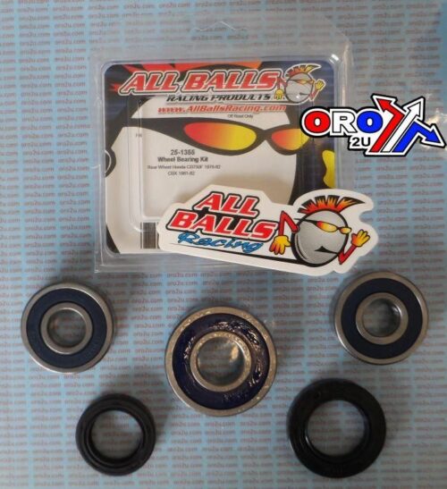 WHEEL BEARING KIT REAR 75-82 HON CB750/900/CBX1100, ALLBALLS 25-1355 ROAD