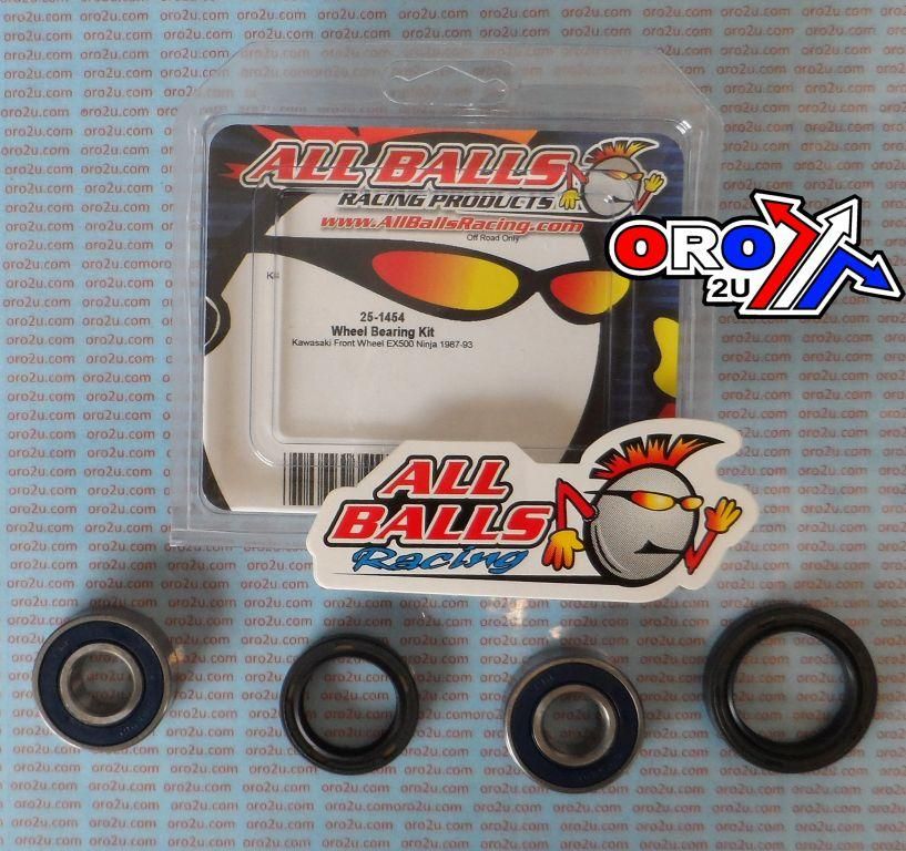 WHEEL BEARING KIT FRONT 87-93 KAW EX500 NINJA, ALLBALLS 25-1454 ROAD - Image 3