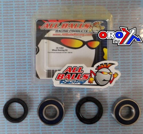 WHEEL BEARING KIT FRONT 89-90 KAWASAKI ZX750 NINJA, ALLBALLS 25-1254 ROAD