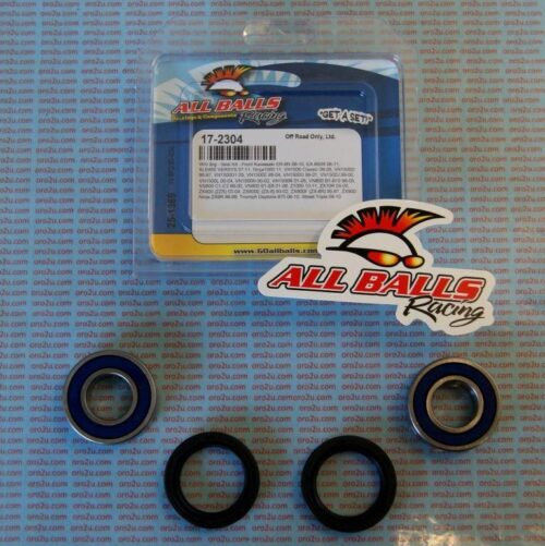 WHEEL BEARING KIT FRONT 89-22 APRILIA, KAW, TRIUMPH, ALLBALLS 25-1389 ROAD