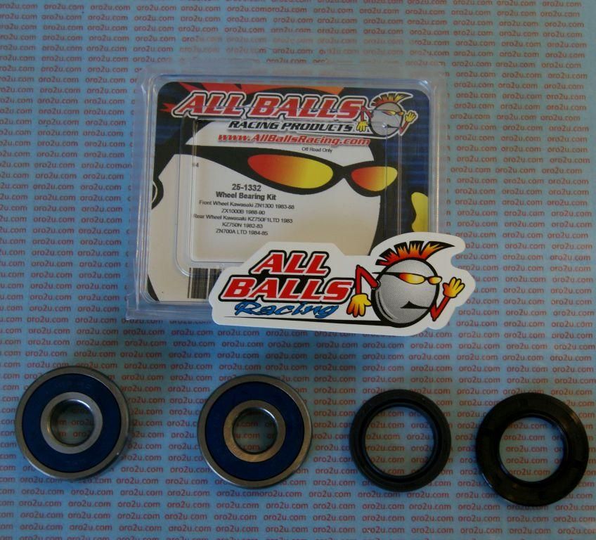 WHEEL BEARING KIT FRONT & REAR 82-90 KAW ZN/KZ/ZX, ALLBALLS 25-1332 ROAD - Image 2