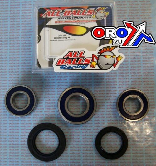 WHEEL BEARING KIT REAR 77-79 KAW KZ650C, ALLBALLS 25-1278 ROAD
