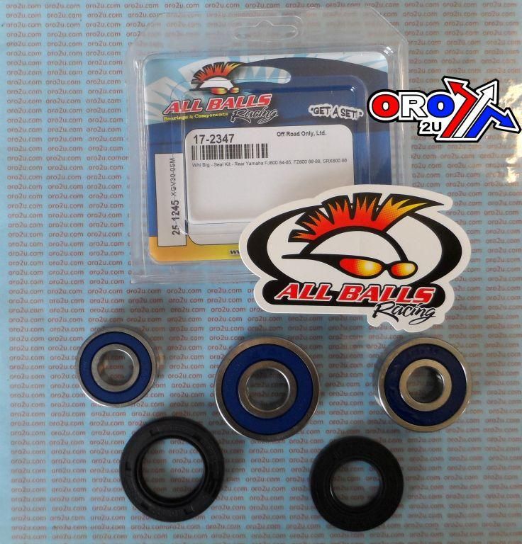 WHEEL BEARING KIT REAR 84-88 YAM FJ/FZ/SRX 600, ALLBALLS 25-1245 ROAD - Image 3