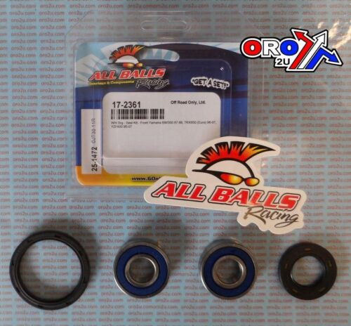 WHEEL BEARING KIT FRONT 87-07 YAM BW/FZS/TRX/YZF, ALLBALLS 25-1472 ROAD