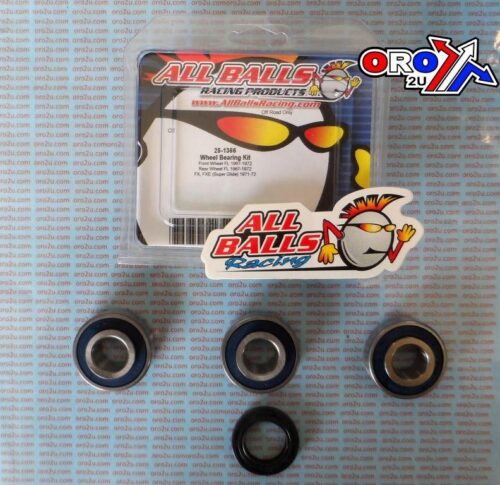 WHEEL BEARING KIT FRONT & REAR 67-72 HARLEY FLH/FX, ALLBALLS 25-1366 ROAD