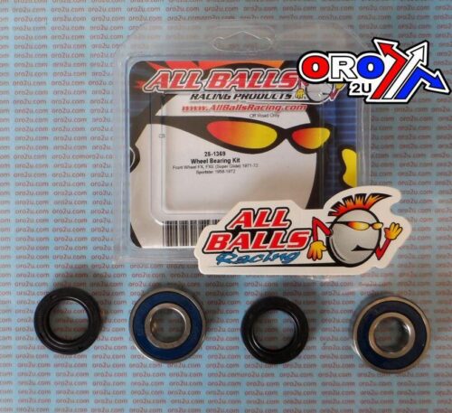 WHEEL BEARING KIT FRONT 57-72 HARLEY FX74/XL883/1000, ALLBALLS 25-1369 ROAD