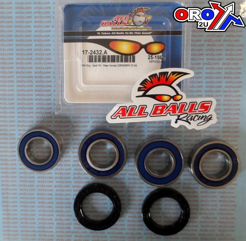 WHEEL BEARING KIT REAR 07-22 HONDA CBR600RA/RR, ALLBALLS 25-1563 ROAD