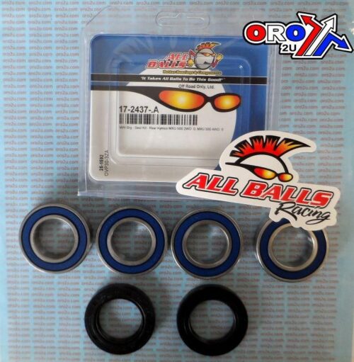 WHEEL BEARING KIT REAR 00-06 KYM MXU/CAG RAPTOR 600/1000, ALLBALLS 25-1592 ATV/ROAD
