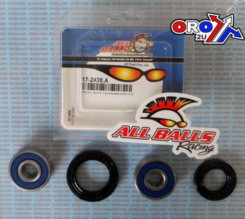 WHEEL BEARING KIT FRONT 74-75 KAWASAKI KH400, ALLBALLS 25-1488 ROAD