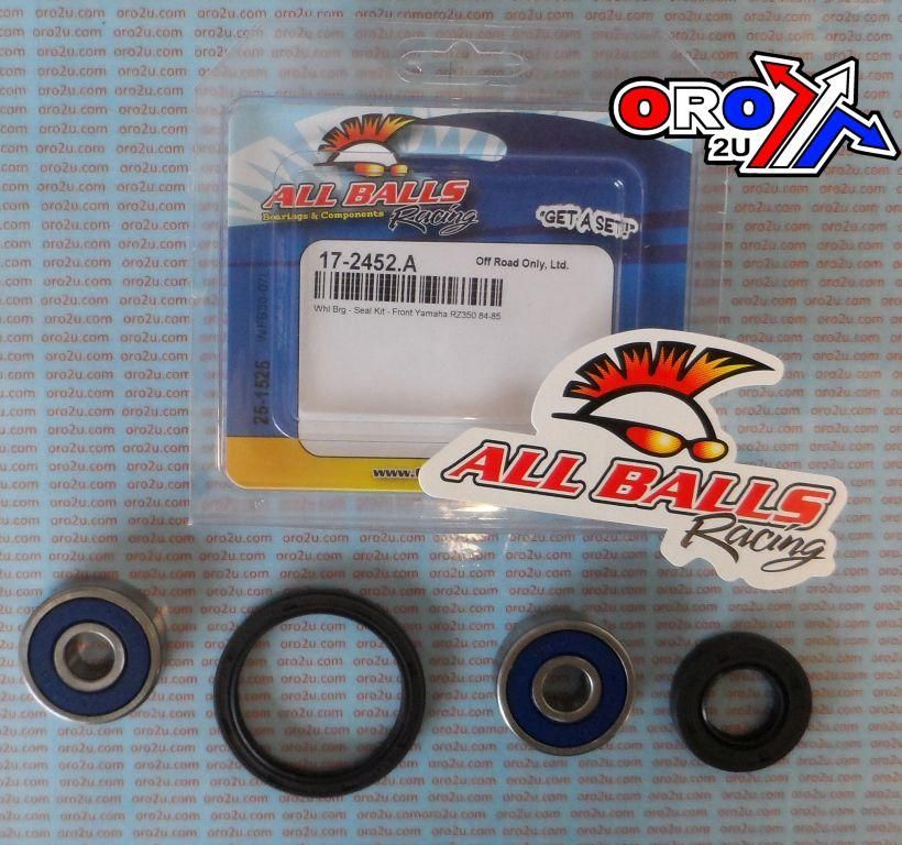 WHEEL BEARING KIT FRONT 84-90 YAMAHA FZ/FZR/RZ/TZR, ALLBALLS 25-1525 ROAD - Image 3