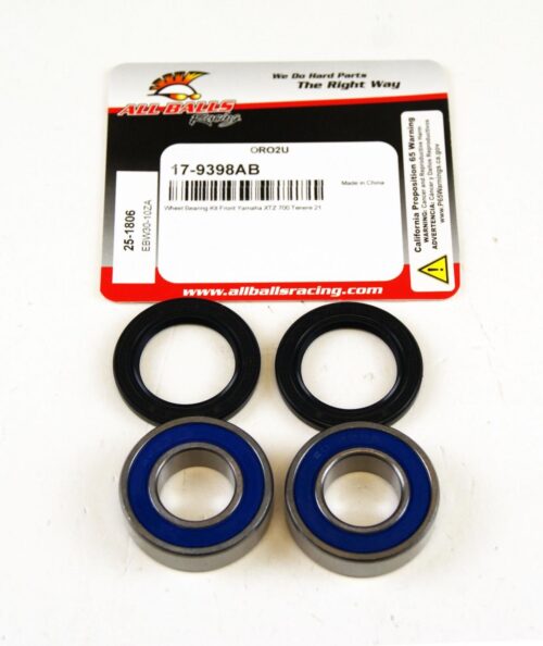 WHEEL BEARING KIT FRONT 2020 YAMAHA XTZ700 TENERE, ALLBALLS 25-1806 ROAD