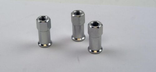 8mm RIM LOCK NUTS PK/3 SILVER