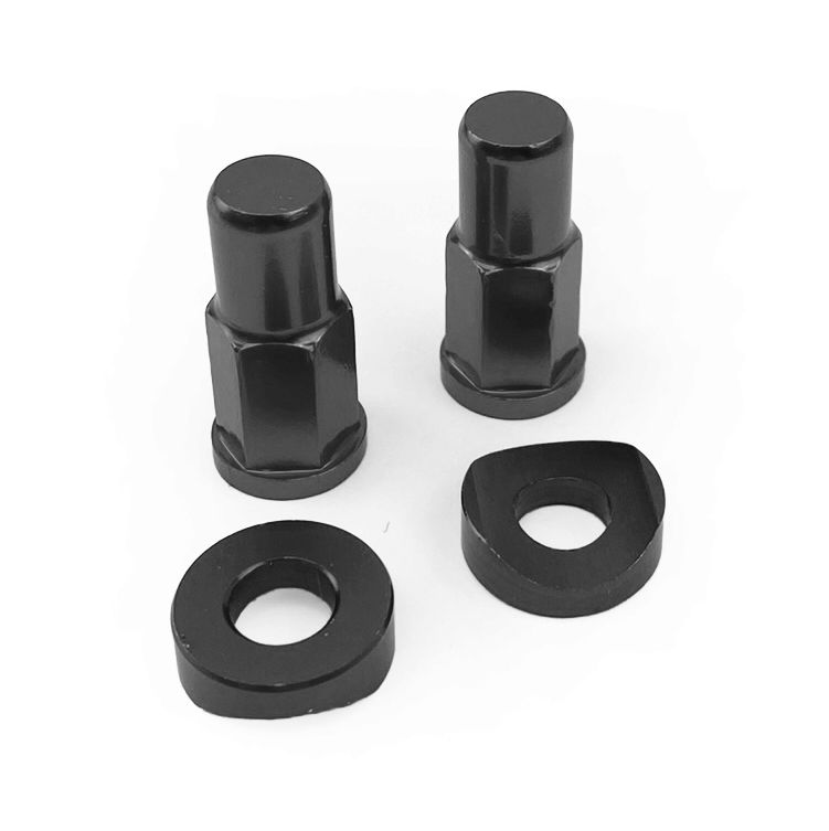 RIM LOCK NUT WITH SPACER WASHER KIT - BLACK ALUMINIUM - Image 3