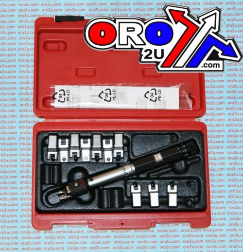 SPOKE ADJUSTABLE TORQUE WRENCH SET – 9 PIECES WITH CASE