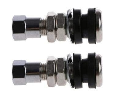 (PACK OF 2) TUBELESS BOLT ON TYRE VALVE, 10mm x 33mm 0.327″ TR161 819