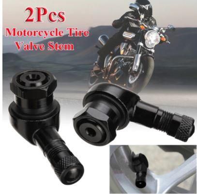 (PACK OF 2) TUBELESS BOLT ON TYRE VALVE, 10mm x 11.3mm 90° DEGREE STEM, BLACK - Image 2