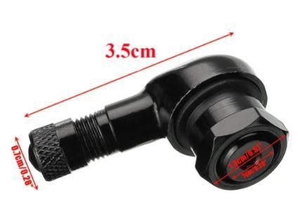 (PACK OF 2) TUBELESS BOLT ON TYRE VALVE, 10mm x 11.3mm 90° DEGREE STEM, BLACK - Image 3