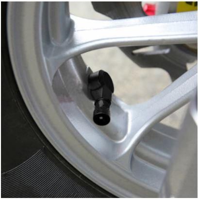 (PACK OF 2) TUBELESS BOLT ON TYRE VALVE, 10mm x 11.3mm 90° DEGREE STEM, BLACK - Image 4