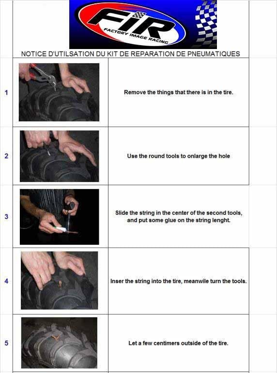 TYRE REPAIR STRING 100mm LONG 25 Pcs FACTORY IMAGE RACING - Image 5