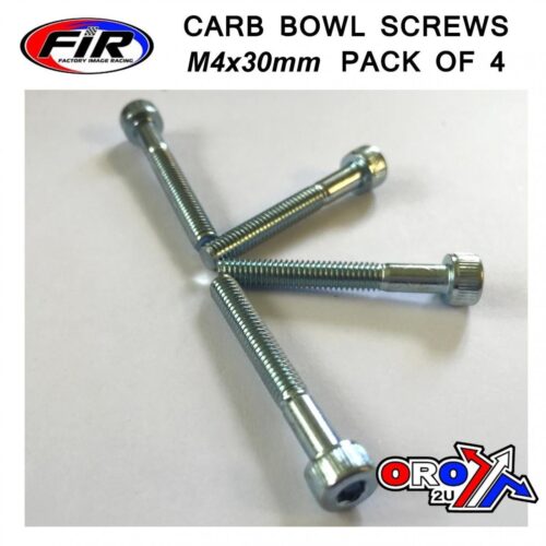 M4 x 30mm PK/4 CARB FLOAT BOWL, SCREWS