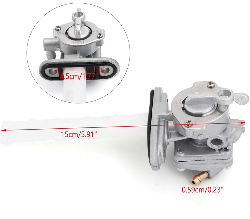FUEL PETCOCK TAP 1977 - 1981 SUZUKI GS 750 850 1000 44300-45050 44300-45011 - Image 2