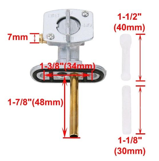 FUEL PETCOCK TAP YAMAHA 15A-24500-00-00 21V-24500-10-00 23F-24500-11-00 - Image 2