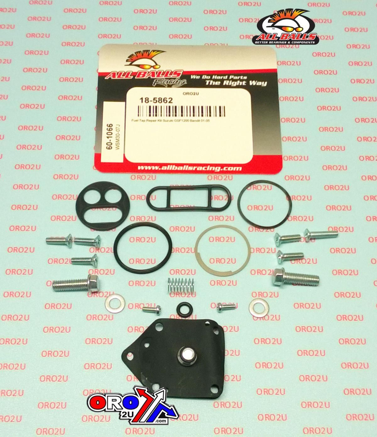 FUEL TAP REPAIR KIT ALLBALLS, ALLBALLS 60-1066 SUZUKI GSF1200 01-05