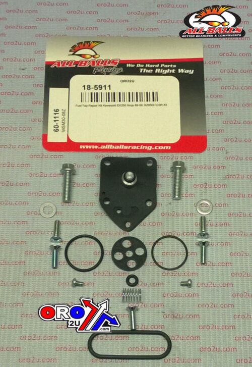 FUEL TAP REPAIR KIT ALLBALLS, ALLBALLS 60-1116 KAW EX250 88-09