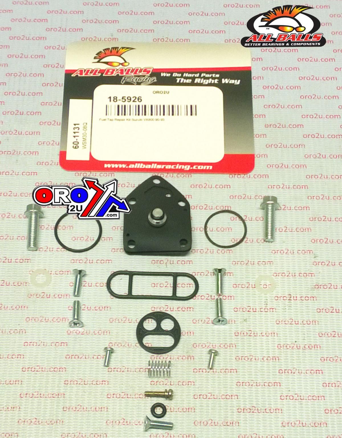 FUEL TAP REPAIR KIT ALLBALLS, ALLBALLS 60-1131 SUZUKI VX800 90-93