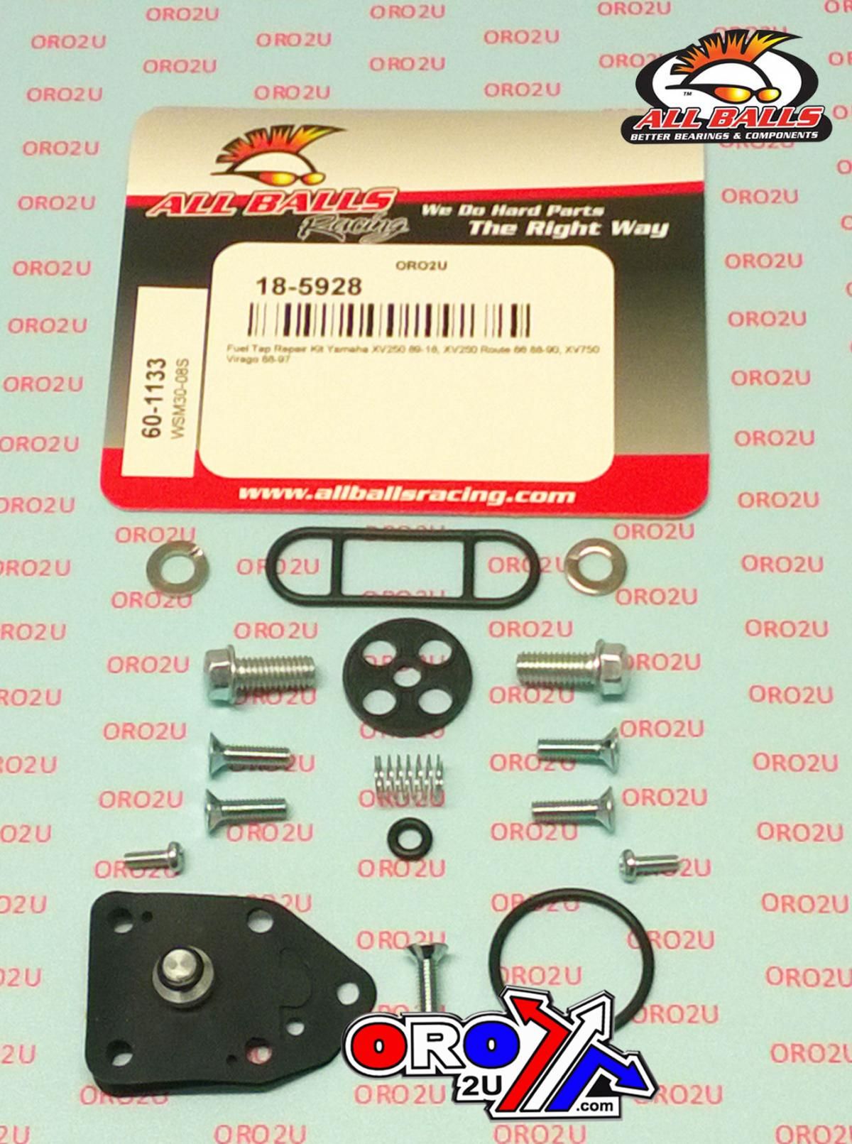 FUEL TAP REPAIR KIT ALLBALLS, ALLBALLS 60-1133 YAMAHA XV250/750 88-22 - Image 2