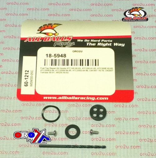 FUEL TAP REPAIR KIT ALLBALLS, ALLBALLS 60-1212 HON ATC/CM/XR 185/200 78-86