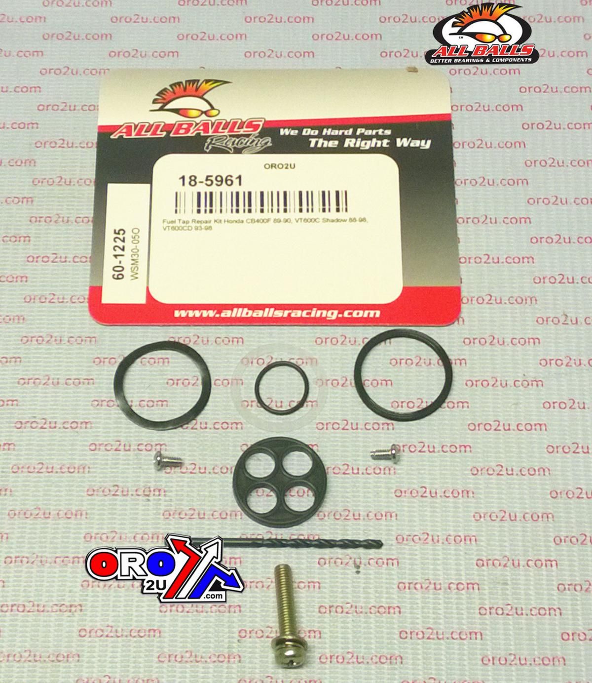 FUEL TAP REPAIR KIT ALLBALLS, ALLBALLS 60-1225 HON CB400F 89-90/VT600 93-98 - Image 2