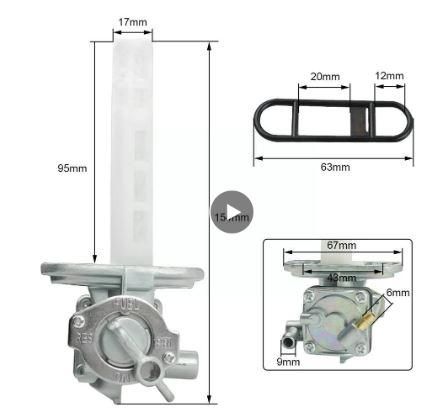 FUEL PETCOCK SUZUKI GS 550 750 850 1000 EC 850G 1000G 44300-45011 44300-45050 - Image 4
