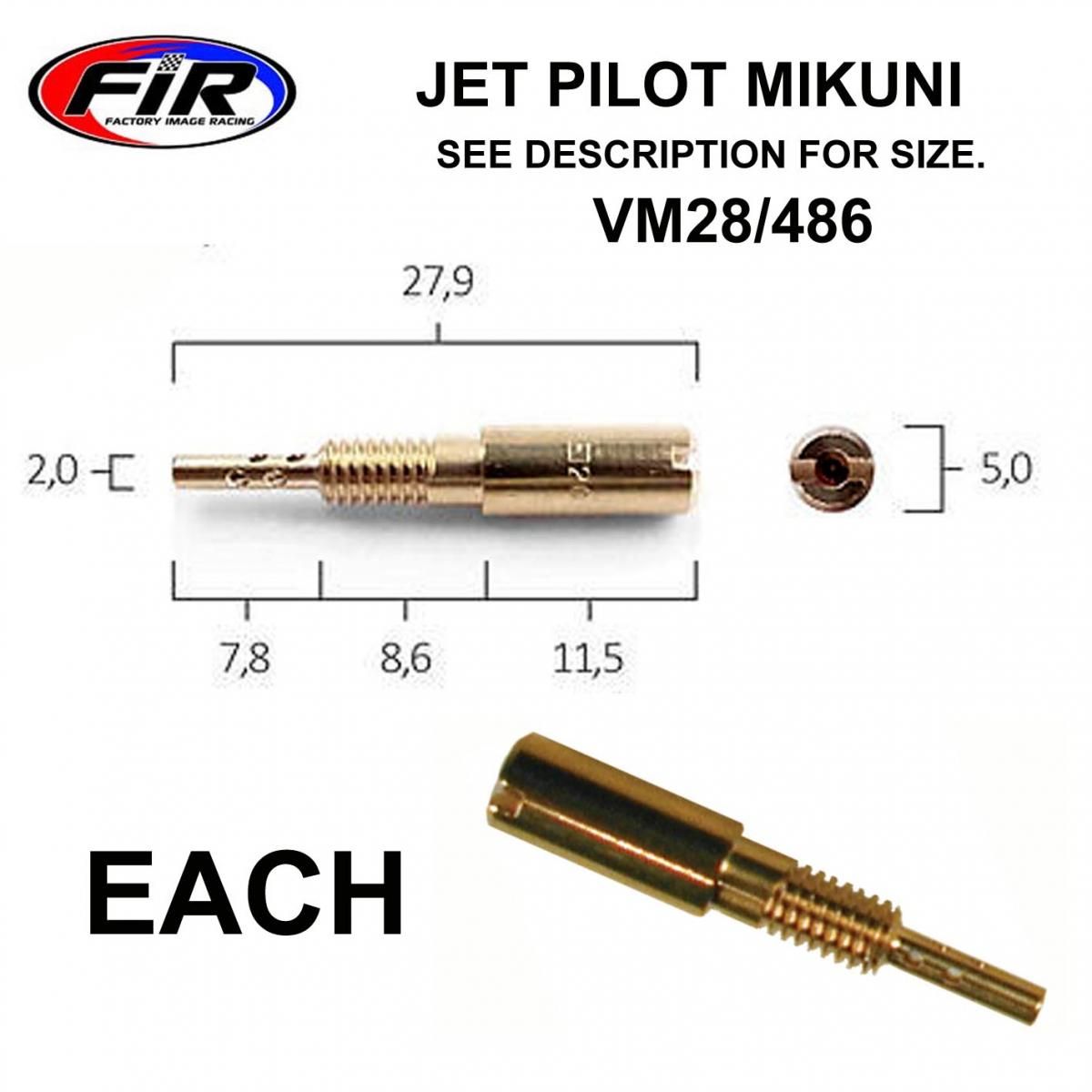 JET 27.5 PILOT MIKUNI LONG, / VM28/486, AT-07201-5 - Image 3