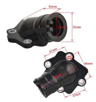 INTAKE FLANGE MANIFOLD & REED BLOCK, POL PREDATOR SCRAMBLER/YAM JOG 50 2 STORKE SCOOTER