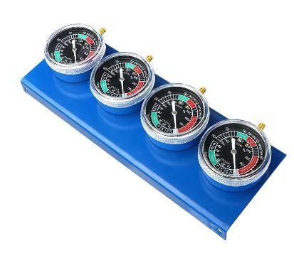 4 Pcs Motorcycle Carburetor Vacuum Gauges, Balancer Synchronizer Tool & Hose Kit