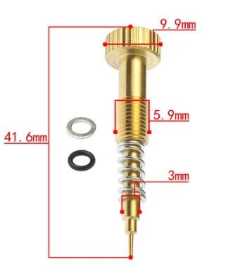 LONG AIR FUEL MIXTURE ADJUSTING SCREW CVK34 CVK36 CVK40 CBR-CB-1G PD26J - Image 2